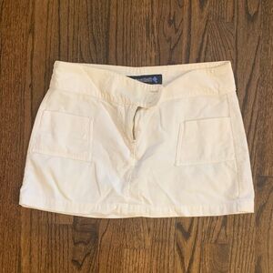 Blue Asphalt Ivory Corduroy Skirt - 90s